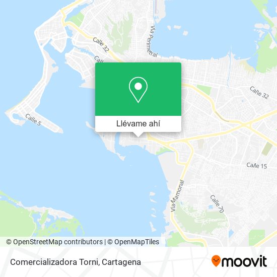 Mapa de Comercializadora Torni