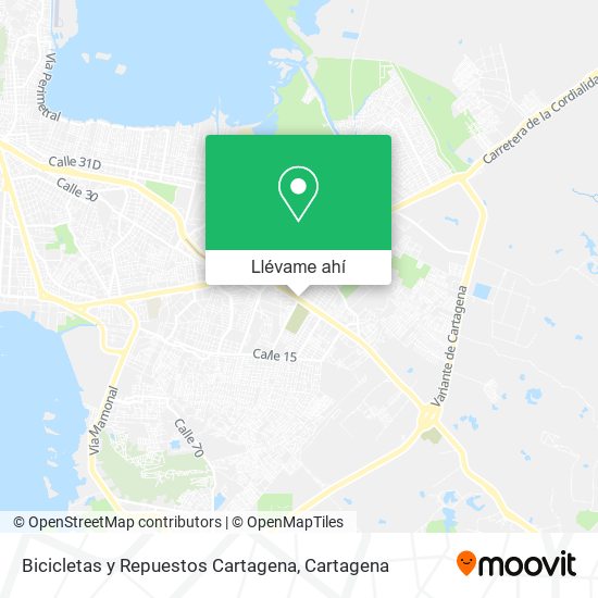 Mapa de Bicicletas y Repuestos Cartagena