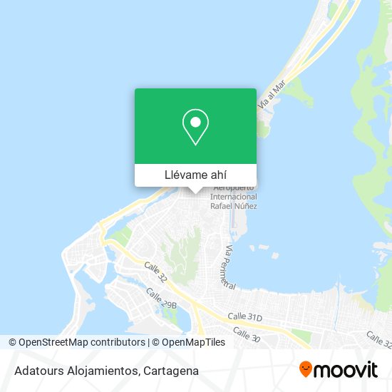 Mapa de Adatours Alojamientos