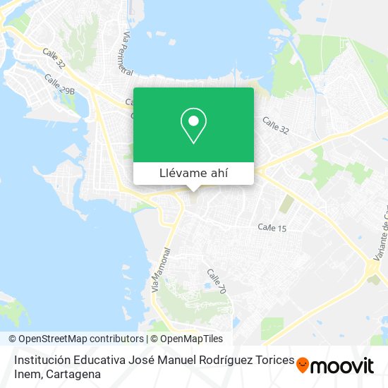 Mapa de Institución Educativa José Manuel Rodríguez Torices Inem