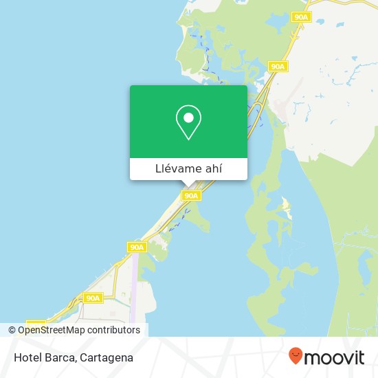 Mapa de Hotel Barca
