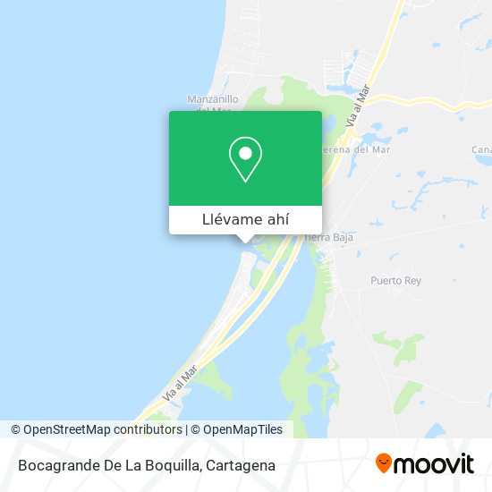 Mapa de Bocagrande De La Boquilla