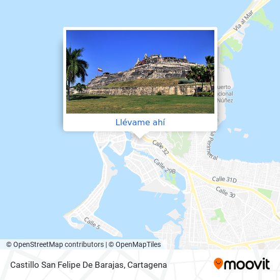 Mapa de Castillo San Felipe De Barajas