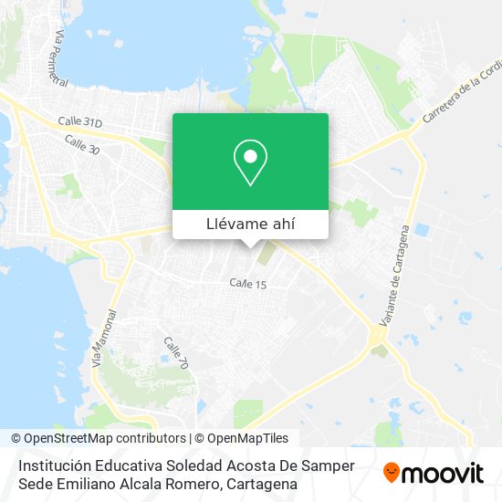 Mapa de Institución Educativa Soledad Acosta De Samper Sede Emiliano Alcala Romero