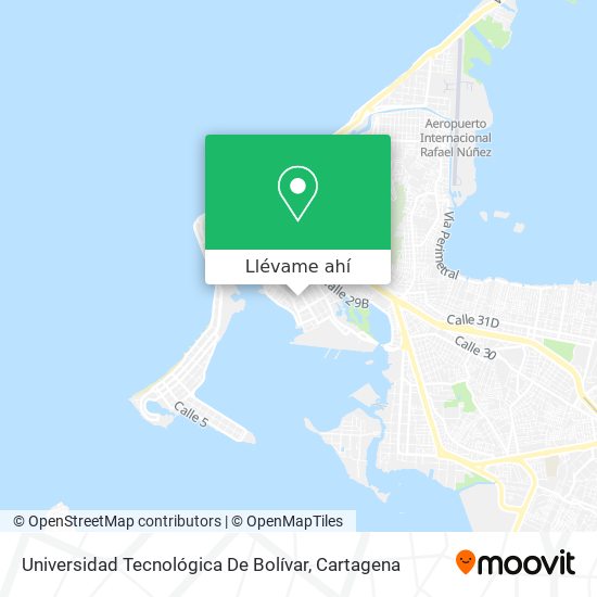 Mapa de Universidad Tecnológica De Bolívar