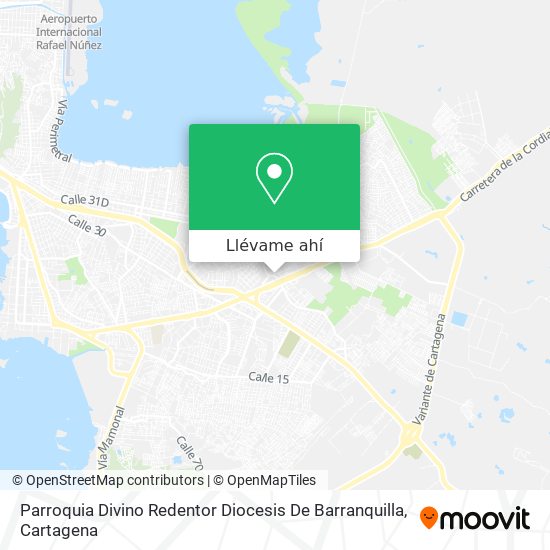 Mapa de Parroquia Divino Redentor Diocesis De Barranquilla