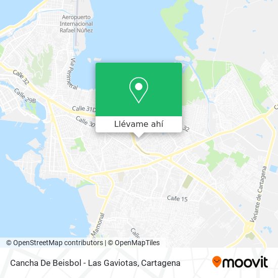 Mapa de Cancha De Beisbol - Las Gaviotas