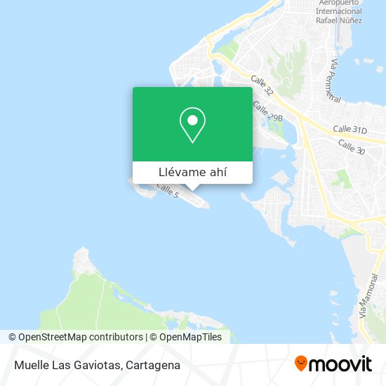 Mapa de Muelle Las Gaviotas