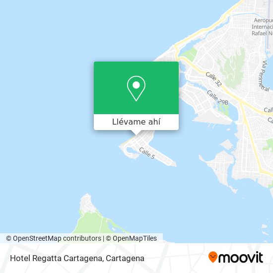 Mapa de Hotel Regatta Cartagena