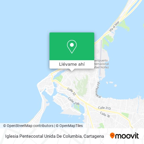 Mapa de Iglesia Pentecostal Unida De Columbia