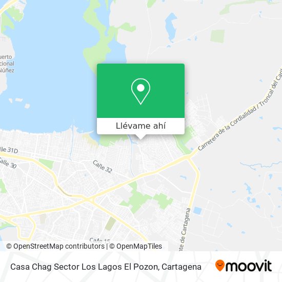 Mapa de Casa Chag Sector Los Lagos El Pozon
