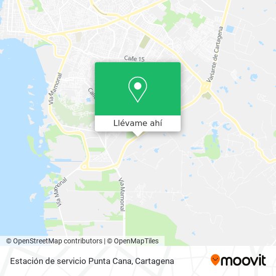 Mapa de Estación de servicio Punta Cana