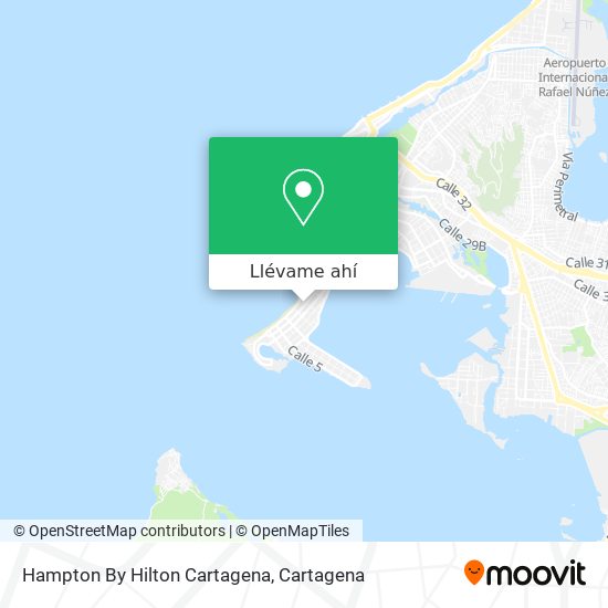 Mapa de Hampton By Hilton Cartagena