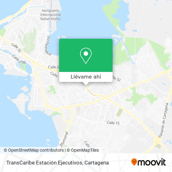 Mapa de TransCaribe Estación Ejecutivos