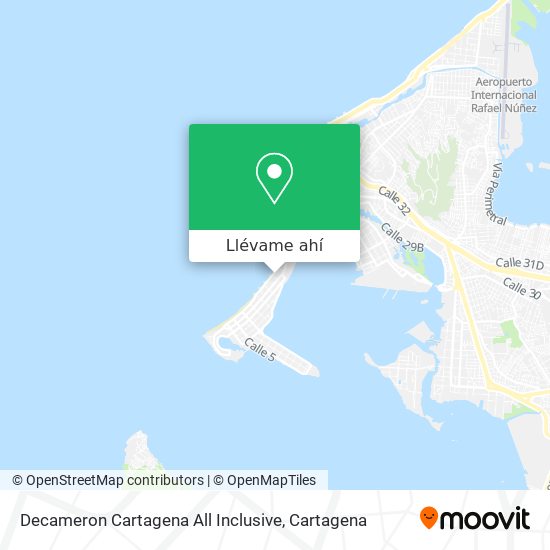 Mapa de Decameron Cartagena All Inclusive
