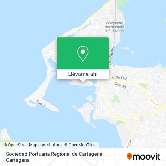 Mapa de Sociedad Portuaria Regional de Cartagena