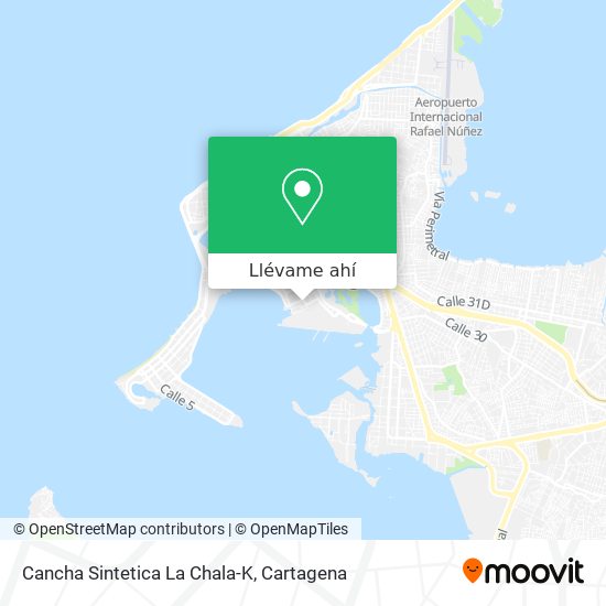 Mapa de Cancha Sintetica La Chala-K