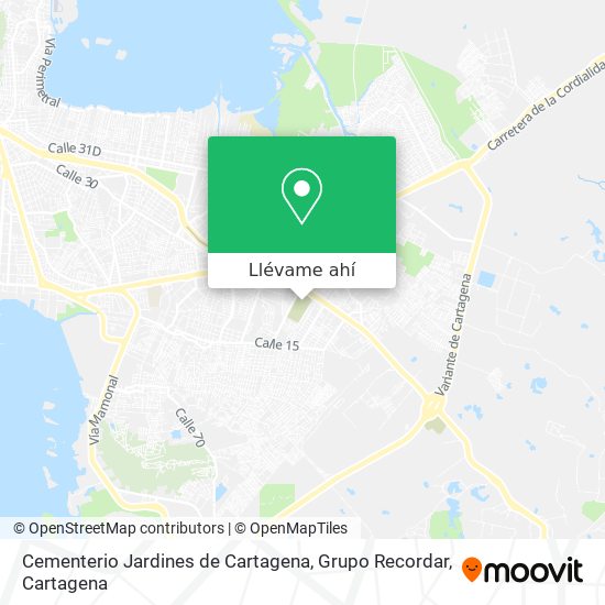Mapa de Cementerio Jardines de Cartagena, Grupo Recordar