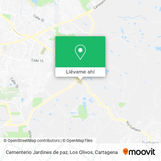 Mapa de Cementerio Jardines de paz, Los Olivos