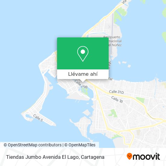 Mapa de Tiendas Jumbo Avenida El Lago