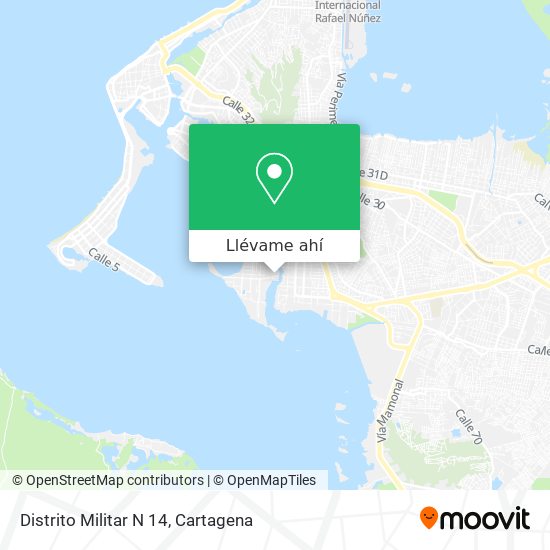 Mapa de Distrito Militar N 14