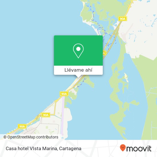 Mapa de Casa hotel VIsta Marina