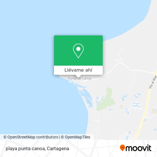 Mapa de playa punta canoa