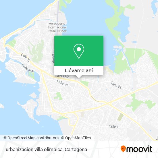Mapa de urbanizacion villa olimpica
