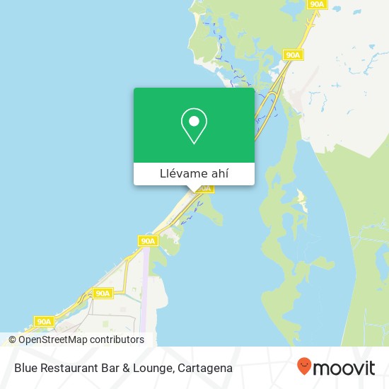 Mapa de Blue Restaurant Bar & Lounge