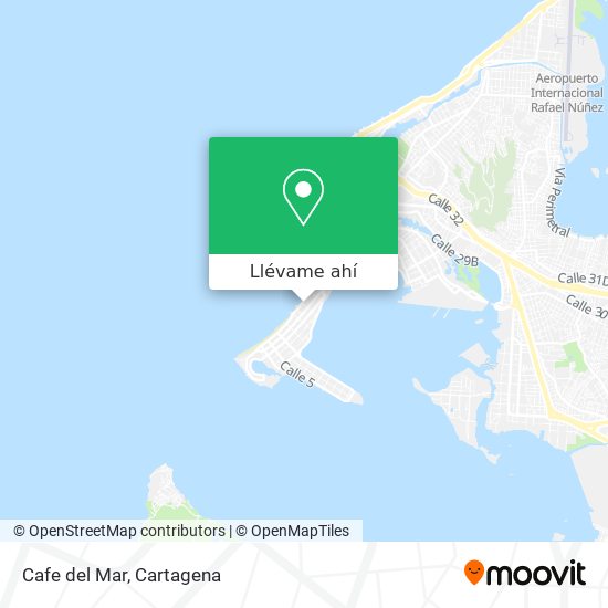 Mapa de Cafe del Mar