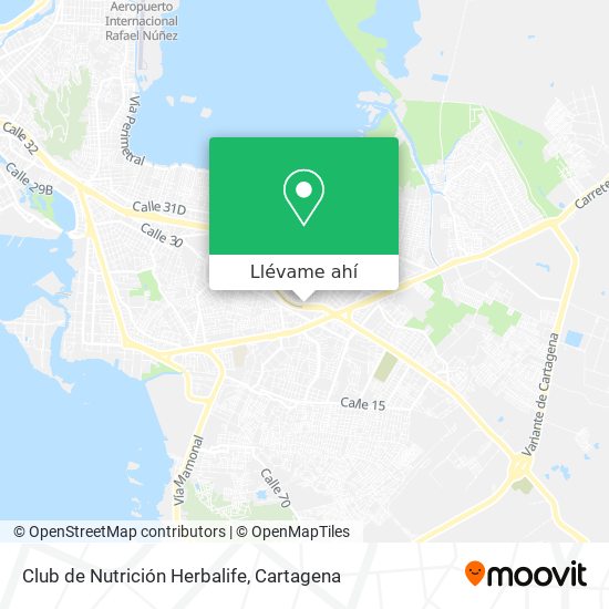 Mapa de Club de Nutrición Herbalife