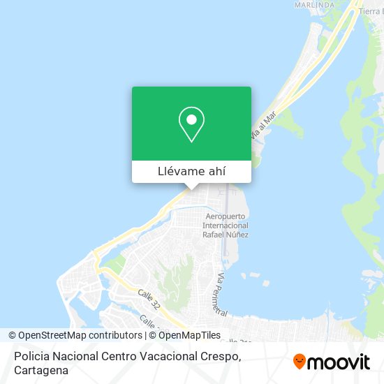 Mapa de Policia Nacional Centro Vacacional Crespo