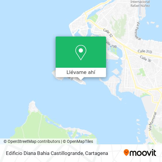 Mapa de Edificio Diana Bahia Castillogrande