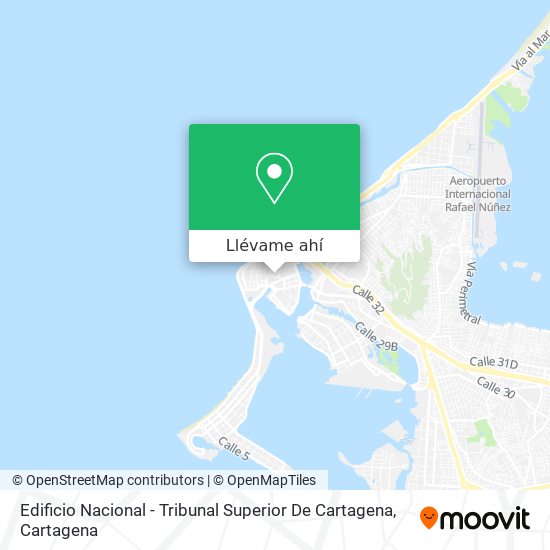 Mapa de Edificio Nacional - Tribunal Superior De Cartagena