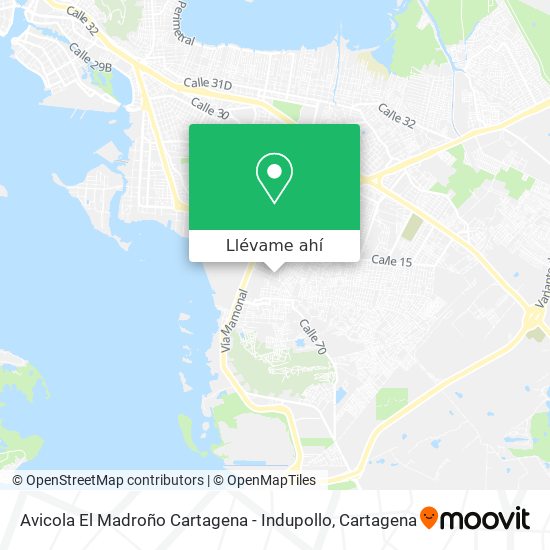Mapa de Avicola El Madroño Cartagena - Indupollo