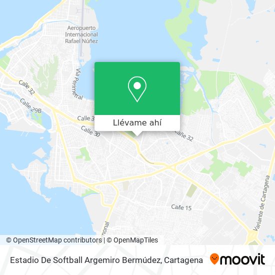 Mapa de Estadio De Softball Argemiro Bermúdez