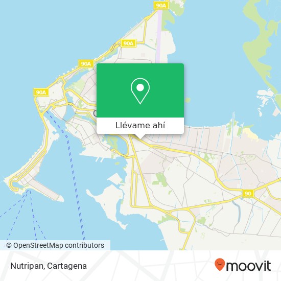 Mapa de Nutripan, Avenida Pedro de Heredia Transversal 31 UCG9, Cartagena, 130015