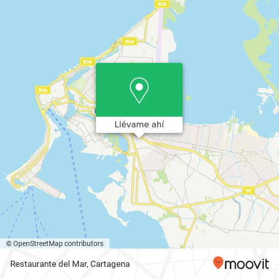 Mapa de Restaurante del Mar, Carrera 29B UCG9, Cartagena, 130015