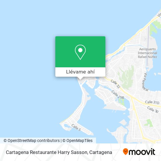 Mapa de Cartagena Restaurante Harry Sasson