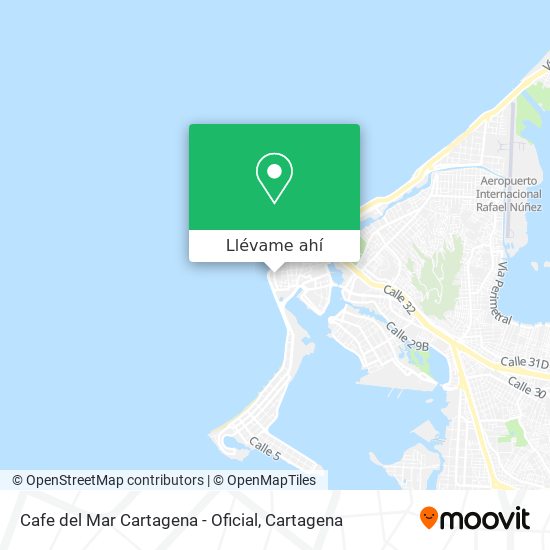 Mapa de Cafe del Mar Cartagena - Oficial