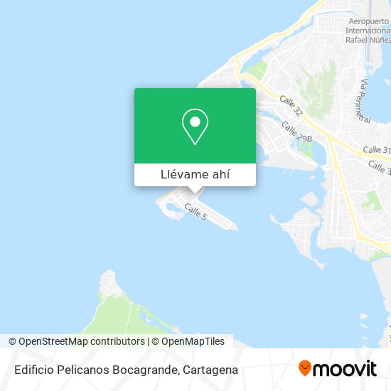 Mapa de Edificio Pelicanos Bocagrande