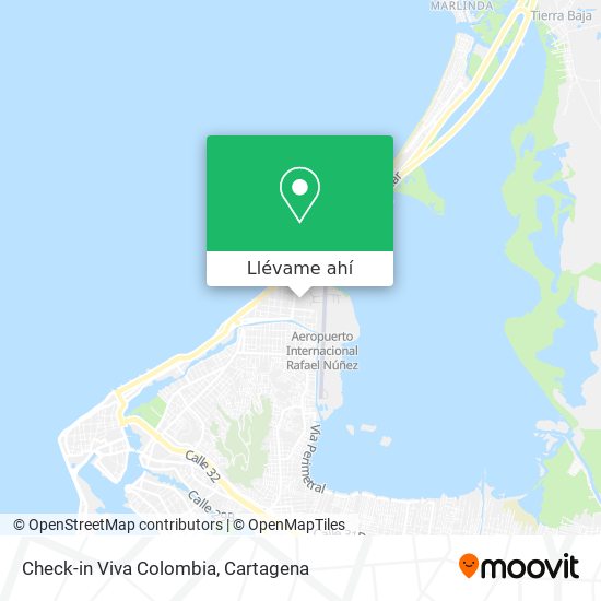 Mapa de Check-in Viva Colombia
