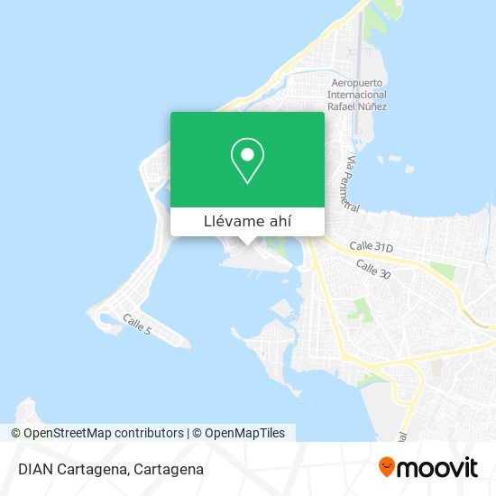 Mapa de DIAN Cartagena