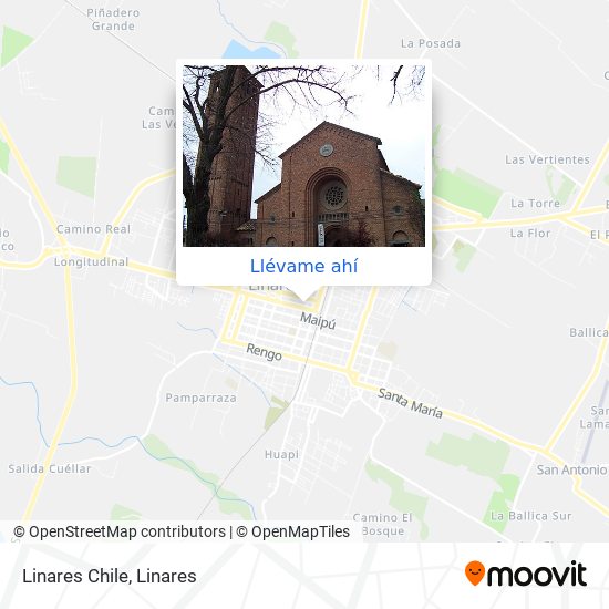 Mapa de Linares Chile