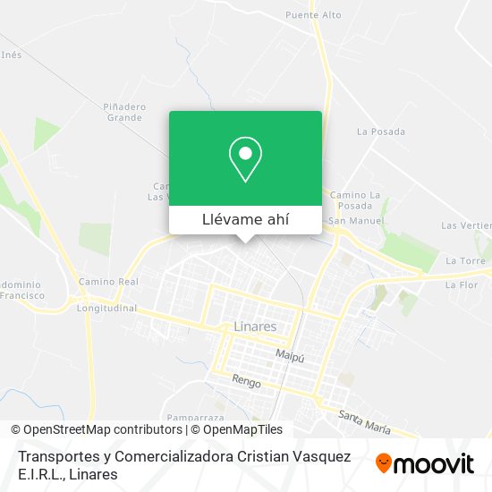 Mapa de Transportes y Comercializadora Cristian Vasquez E.I.R.L.