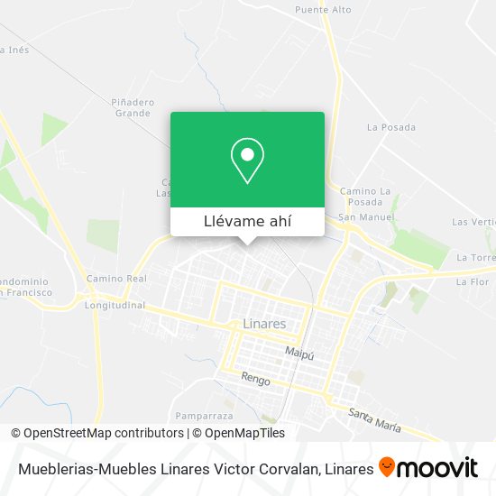 Mapa de Mueblerias-Muebles Linares Victor Corvalan