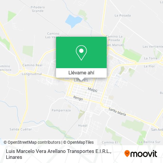 Mapa de Luis Marcelo Vera Arellano Transportes E.I.R.L.
