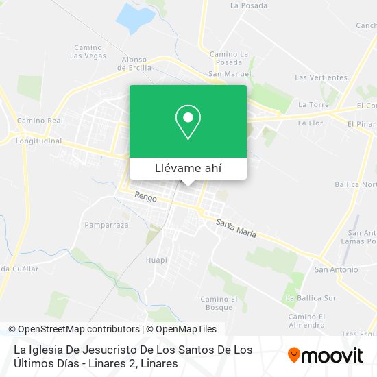 Mapa de La Iglesia De Jesucristo De Los Santos De Los Últimos Días - Linares 2
