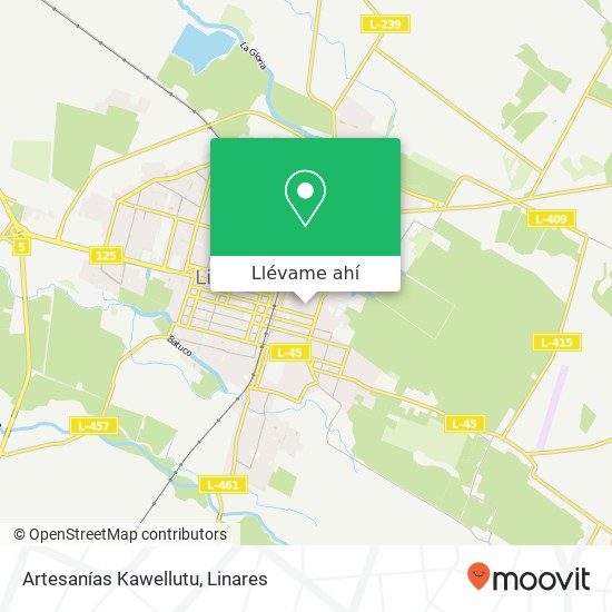 Mapa de Artesanías Kawellutu, Calle Ignacio Chacón 3580000 Linares, Linares, Maule