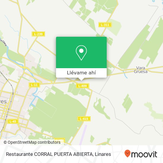 Mapa de Restaurante CORRAL PUERTA ABIERTA